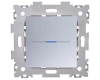 ZigBee cенсорный серая платина матовый выключатель на две линии в рамку работает с АЛИСОЙ CGSS AMG-GL01ZB-GPM