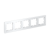 Рамка 5-постовая универсальная Systeme Electric AtlasDesign, БЕЛЫЙ ATN000105