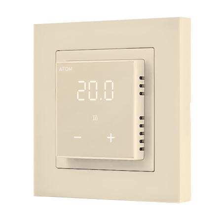 Терморегулятор цифровой ATOM Delta слоновая кость 16А CN2677