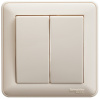 Переключатель 2-клавишный Systeme Electric (Schneider Electric) W59, слоновая кость VS510-252-28