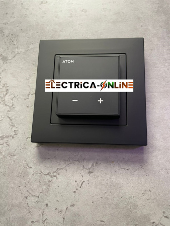 Терморегулятор программируемый ATOM Delta с Wi-Fi черный матовый