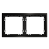 Рамка металлическая на 2 поста Voltum S70 METAL антрацит Soft touch (VLSM120212)