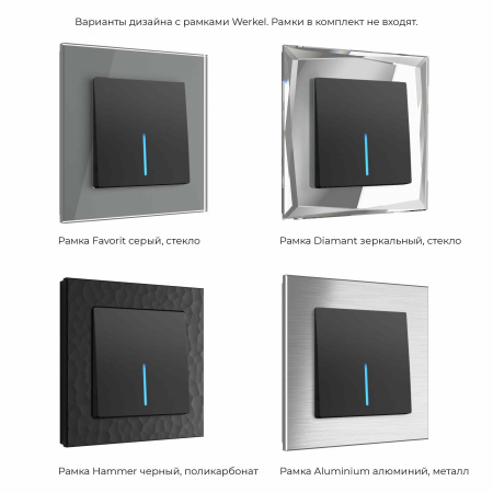 W1110108 Werkel Werkel механизмы черные матовые