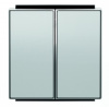 Выключатель 2-клав. алюминий ABB Sky Niessen 2CLA811100A1001|2CLA851100A1301