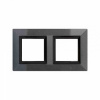 2 постовая рамка - темно серый DKC Avanti 4403854