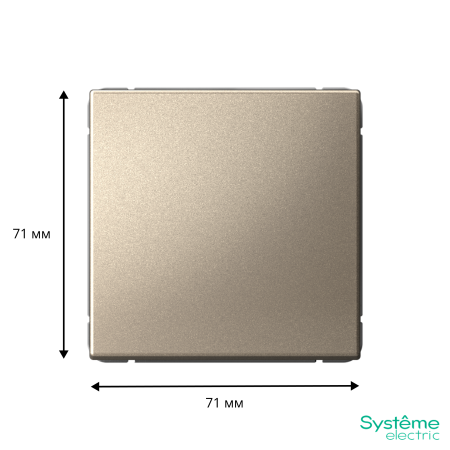 GAL000515 Systeme Electric Schneider Electric ArtGallery цвет шампань