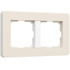 Рамка 2-постовая Werkel Split айвори-белый soft-touch W0023066