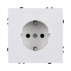 Розетка штепсельная SCHUKO 16A/250 В, белый глянцевый Kollinger Eclipse EC-014WG