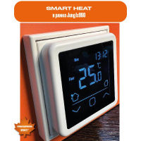 Программируемый терморегулятор с сенсорным дисплеем IQ Watt SMART HEAT BLACK 00409