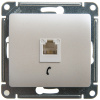 Розетка телефонная RJ11 Systeme Electric Glossa, перламутр GSL000681T