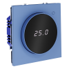 Терморегулятор электронный с индикацией с датчиком для теплого пола Voltum S70 пластик/стекло деним Soft touch (VLS070115)