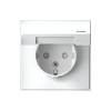 Розетка с заземлением со шторкой и крышкой, 16А, IP44 Systeme Electric ArtGallery, БЕЛЫЙ GAL440146