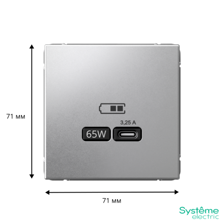 GAL000327 Systeme Electric Schneider Electric ArtGallery цвет алюминий