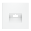 Накладка для розетки компьютерной RJ45 кат.6 Voltum S70 белый матовый Soft touch пластик (VLS001302)
