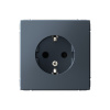 Розетка с заземлением со шторками Systeme Electric ArtGallery, 16А, грифель  GAL000745