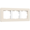 Рамка 3-постовая Werkel Split айвори-белый soft-touch W0033066