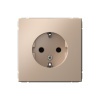Розетка с заземлением со шторками Systeme Electric ArtGallery, 16А, песочный  GAL001245