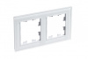 Рамка 2-постовая Systeme Electric AtlasDesign Nature, стекло БЕЛЫЙ ATN320102