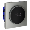 Терморегулятор электронный с индикацией с датчиком для теплого пола Voltum S70 пластик/стекло сталь Soft touch (VLS070105)
