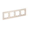 Рамка 4-постовая универсальная Systeme Electric AtlasDesign, БЕЖЕВЫЙ ATN000204