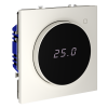 Терморегулятор электронный с индикацией с датчиком для теплого пола Voltum S70 пластик/стекло хлопок Soft touch (VLS070113)