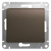 Переключатель 1-клавишный схема 6 10AX Systeme Electric Glossa, шоколад GSL000861