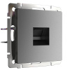 Розетка Ethernet RJ-45 графит матовый Werkel Встраиваемые механизмы графит матовый W1181064