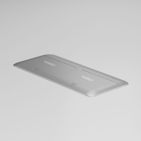 Выдвижной блок на 8 модулей Werkel серебряный W8078065