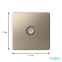 GAL000592 Systeme Electric Schneider Electric ArtGallery цвет шампань