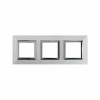 3 постовая рамка - светло серебристая DKC Avanti 4404856
