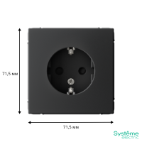 GAL001045 Systeme Electric Schneider Electric ArtGallery цвет карбон