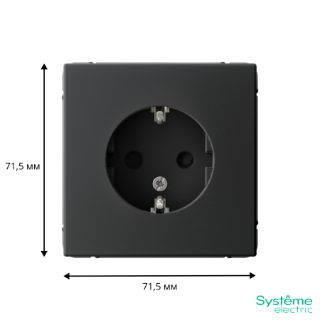 GAL001045 Systeme Electric Schneider Electric ArtGallery цвет карбон