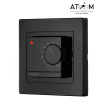 Терморегулятор механический ATOM Yota черный матовый