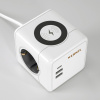 Розеточный блок 3-местный + 3×USB Werkel + беспроводная зарядка W6513501