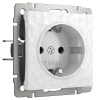 Розетка с заземлением белый Werkel Встраиваемые механизмы Hammer белые W1271001