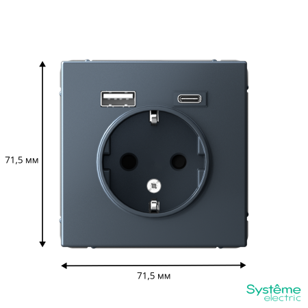 GAL000732 Systeme Electric Schneider Electric ArtGallery цвет грифель