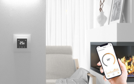 Терморегулятор программируемый Теплолюкс EcoSmart 25 с WiFi для теплого пола (2239190)