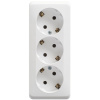 Розетка тройная с заземлением 16А Systeme Electric Etude, БЕЛЫЙ PA16-011B