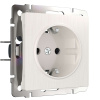 Розетка с заземлением (перламутровый рифленый) Werkel Встраиваемые механизмы перламутровый рифленый W1171013