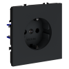 Розетка с заземлением Voltum S70 пластик графит Soft touch 16А (VLS040107)
