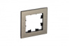 Рамка 1-постовая Systeme Electric AtlasDesign Nature, металл латунь ATN312201